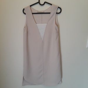 Zara Basic Tan Nuetral  Mini Dress XS